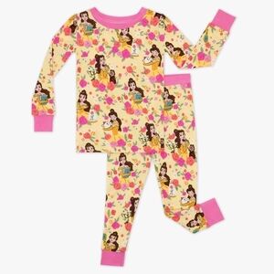 Little Sleepies Disney Princess Belle Two Piece Long Sleeve Pajamas